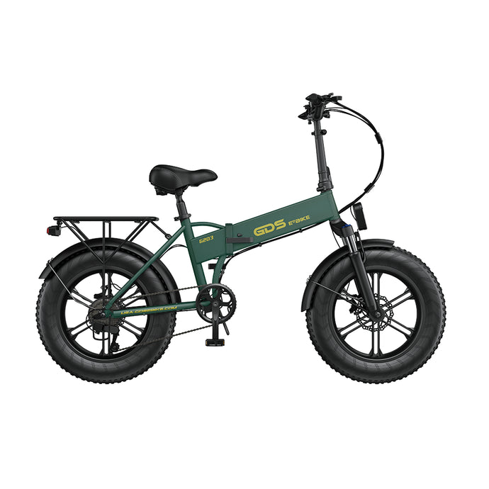 GDSEBIKE 20“ Fat Tire Electric Bike With 500W Motor 48V 10.4Ah Battery for Snow Sand Outdoor